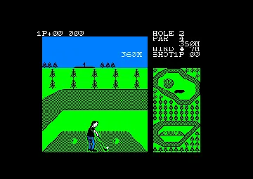 Konami's Golf (UK) (1986) screen shot game playing